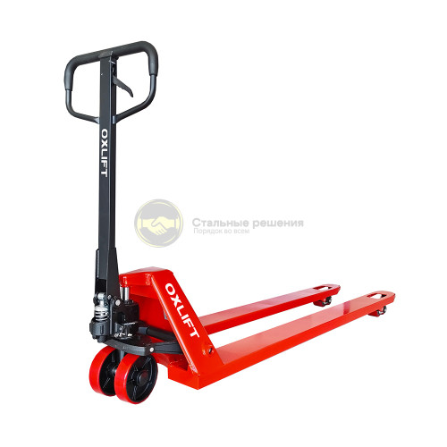 Ручная гидравлическая тележка длинновильная OXLIFT OX20-L1800 1800 мм 2000 кг 2