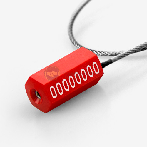 Пломба силовая Призма 1,8 500 мм цвет красный  3