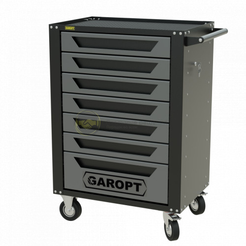 Тележка инструментальная Garopt серия High 7 ящиков доводчики серая