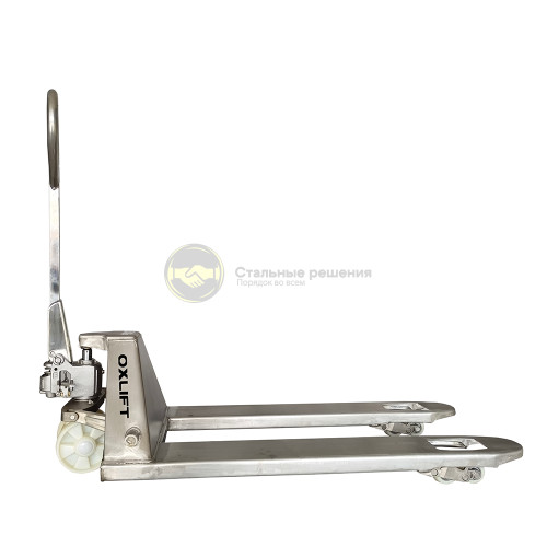 Ручная гидравлическая тележка из нержавеющей стали OXLIFT OX25-STEEL 2